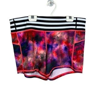 XXL Champion Colorful Tie Dye Pull On Striped Stretch Athletic Shorts Activewear